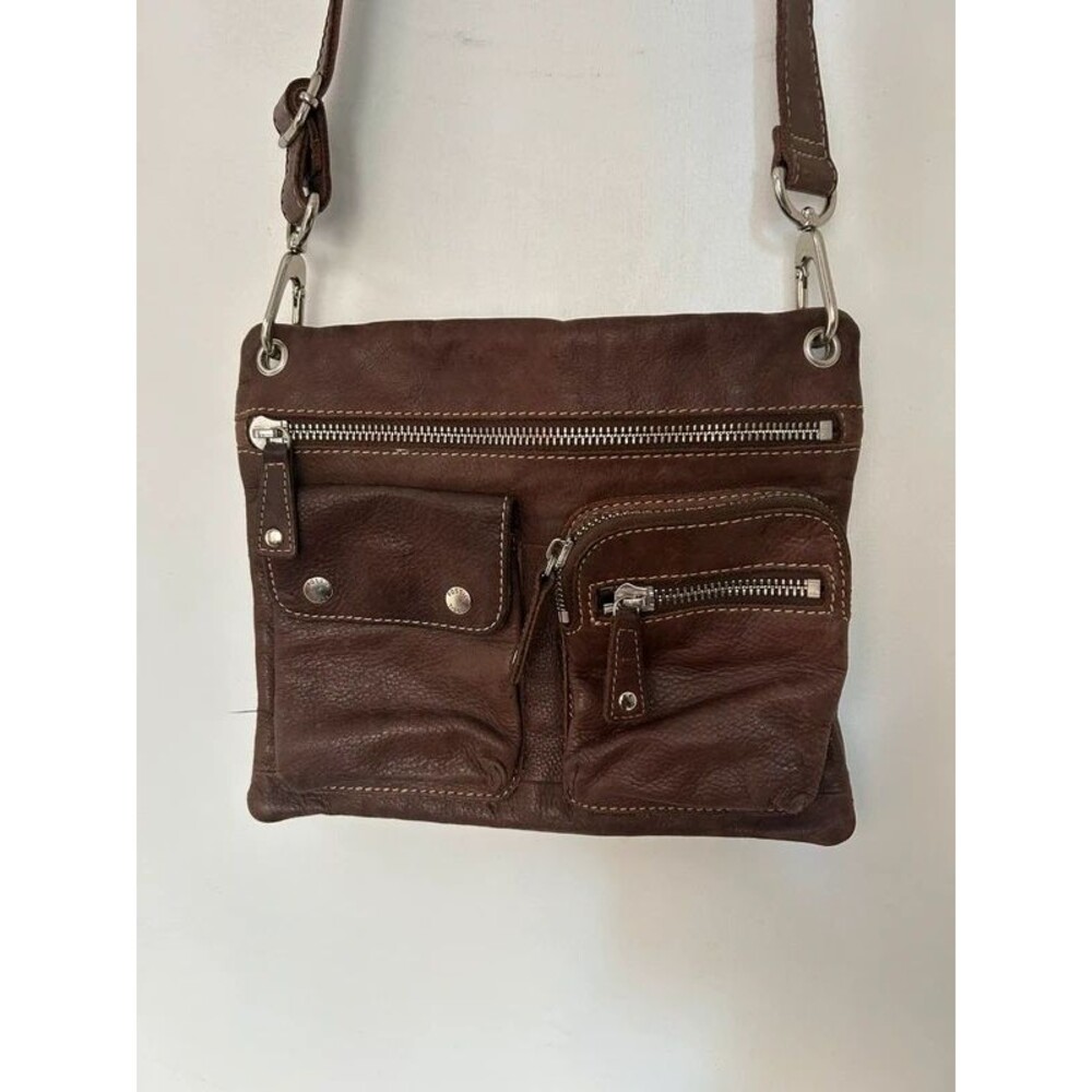 Fossil leather brown crossbody purse Sutter NWOT